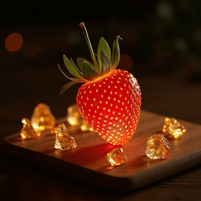 Glass Strawberry Cutting